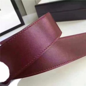 Gucci Leather Belt with Double G Buckle (Varied Colors)