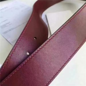 Gucci Leather Belt with Double G Buckle (Varied Colors)