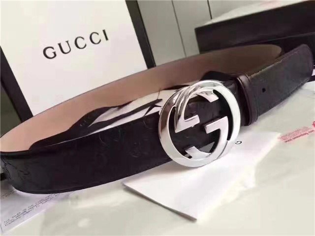 Gucci GG Signature Leather Belt (Varied Colors)