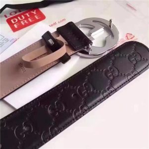 Gucci GG Signature Leather Belt (Varied Colors)