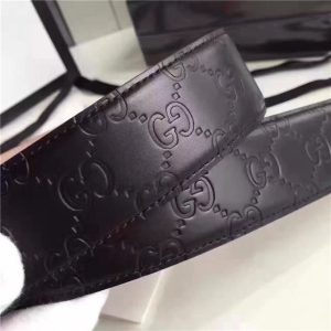 Gucci GG Signature Leather Belt (Varied Colors)