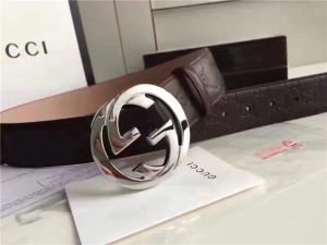 Gucci GG Signature Leather Belt (Varied Colors)