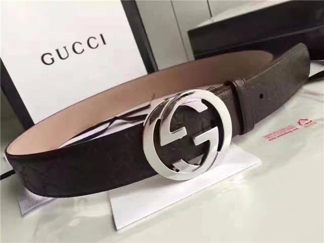 Gucci GG Signature Leather Belt (Varied Colors)