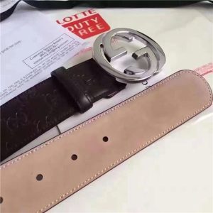 Gucci GG Signature Leather Belt (Varied Colors)