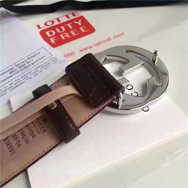 Gucci GG Signature Leather Belt (Varied Colors)