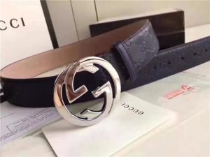 Gucci GG Signature Leather Belt (Varied Colors)