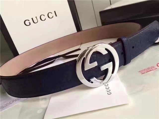 Gucci GG Signature Leather Belt (Varied Colors)
