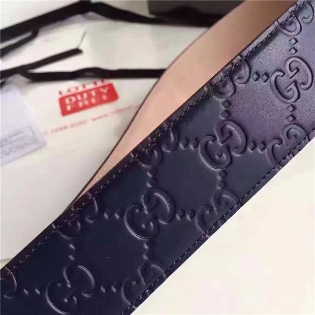 Gucci GG Signature Leather Belt (Varied Colors)