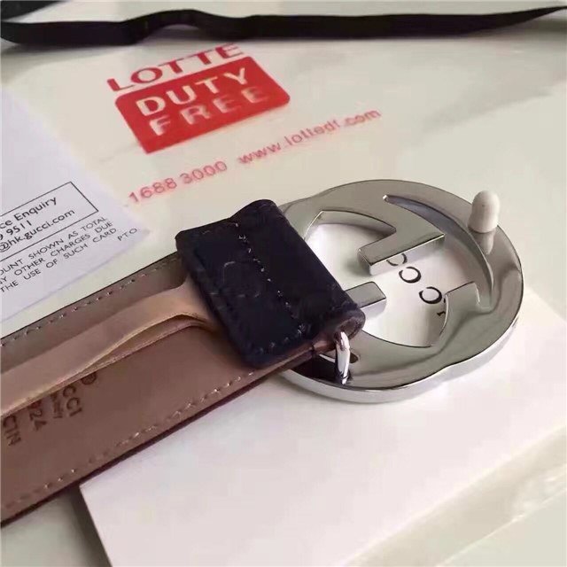 Gucci GG Signature Leather Belt (Varied Colors)