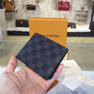 Louis Vuitton Damier Graphite Mulitiple For Bills And Credit Card