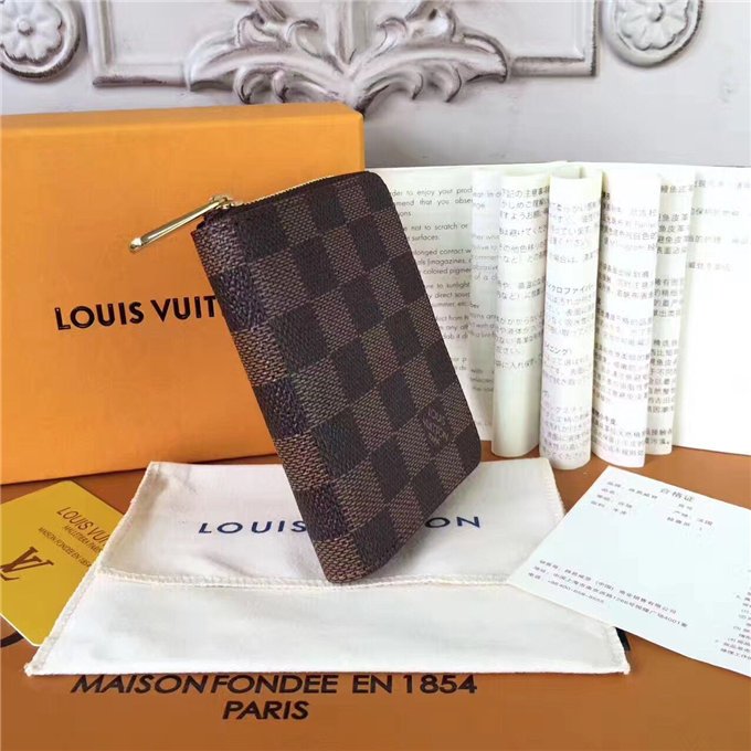 Louis Vuitton Zippy Coin Purse Damier Ebene Canvas