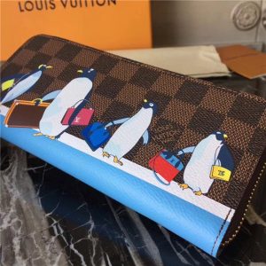 Louis Vuitton Clemence Wallet Damier Ebene Canvas