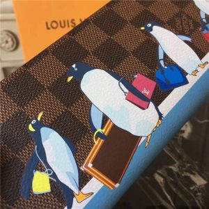Louis Vuitton Clemence Wallet Damier Ebene Canvas