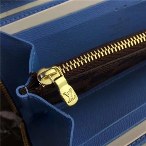 Louis Vuitton Clemence Wallet Damier Ebene Canvas