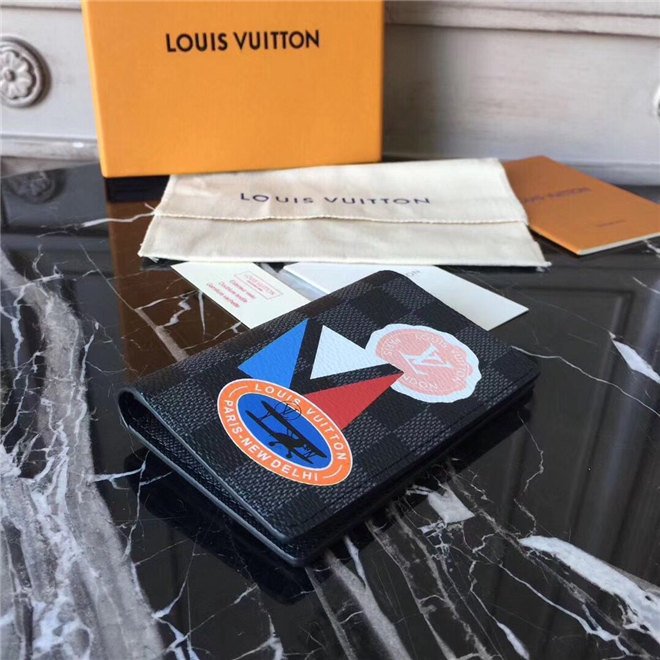 Louis Vuitton Pocket Organiser Damier Graphite Stickers