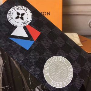 Louis Vuitton Brazza Wallet Damier Graphite Stickers