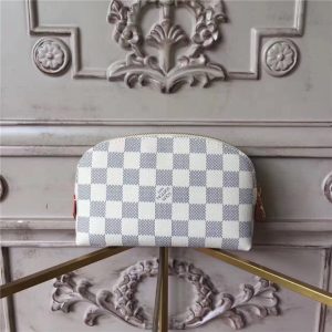 Louis Vuitton Cosmetic Pouch Damier Azur Canvas