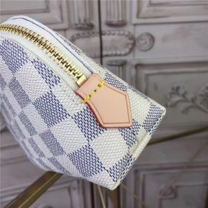 Louis Vuitton Cosmetic Pouch Damier Azur Canvas