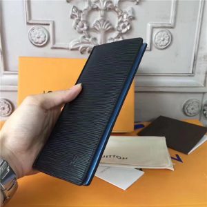 Louis Vuitton Brazza Wallet Monogram Eclipse Epi