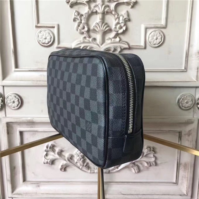 Louis Vuitton Toilet Pouch Damier Graphite Canvas GM