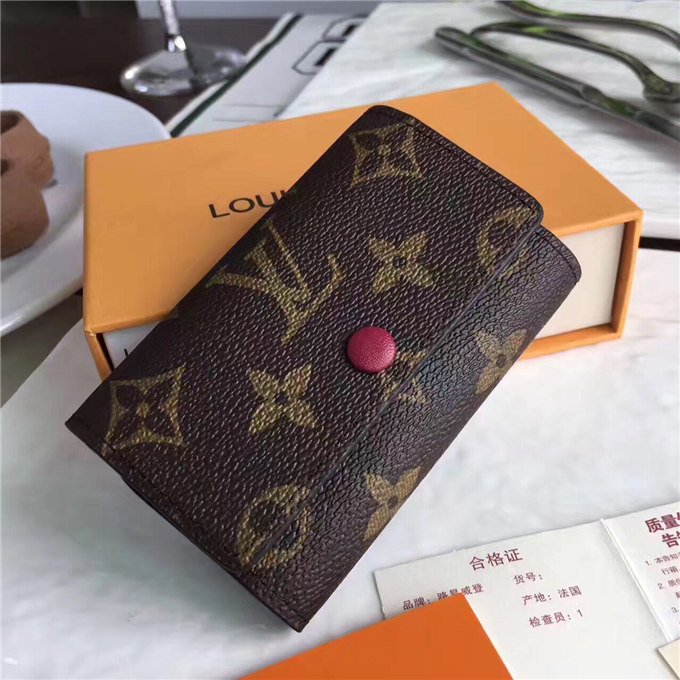 Louis Vuitton Monogram 6 Key Holder Fuchsia
