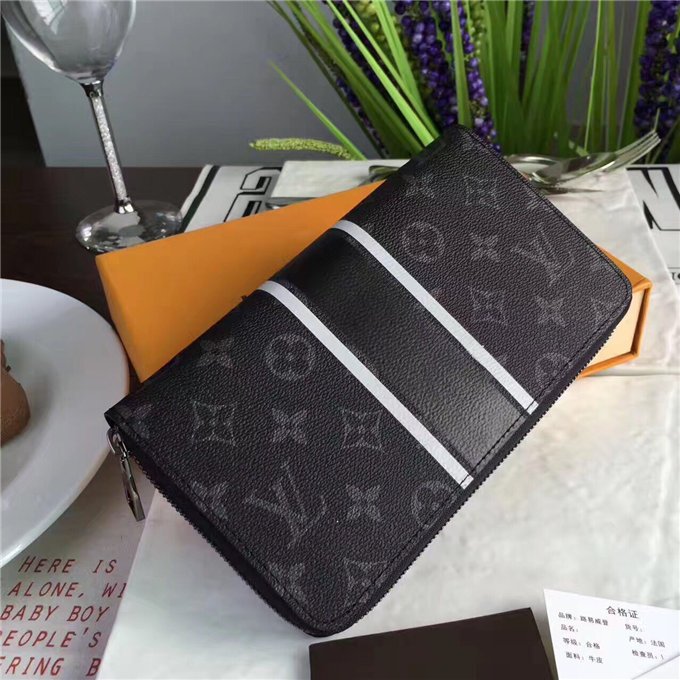 Louis Vuitton Zippy Organizer Monogram Eclipse Flash