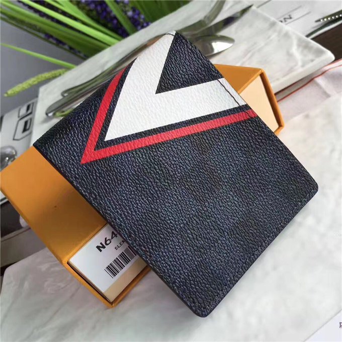 Louis Vuitton Slender Wallet Damier Cobalt LV Cup Rouge