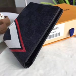 Louis Vuitton Slender Wallet Damier Cobalt LV Cup Rouge