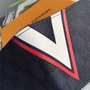 Louis Vuitton Slender Wallet Damier Cobalt LV Cup Rouge