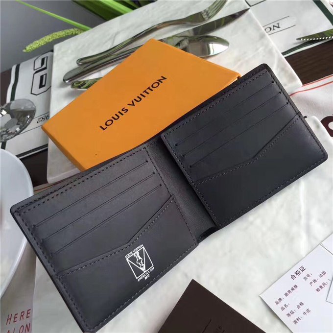 Louis Vuitton Slender Wallet Damier Cobalt LV Cup Rouge