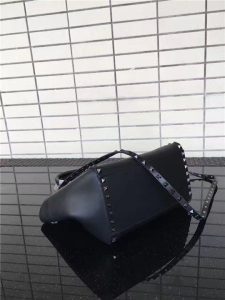 Valentino Rockstud Small Handbag Black/Ruthenium
