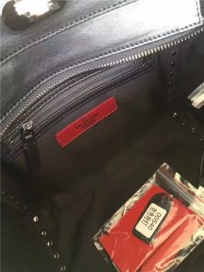 Valentino Rockstud Small Handbag Black/Ruthenium