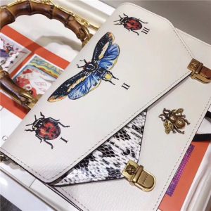 Gucci Ottilia Leather Small Top Handle Bag (Varied Colors)