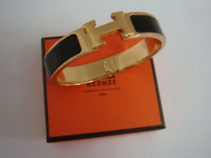 Hermes Thin Enamel Bracelet (Varied Colors)
