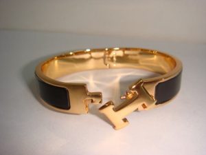 Hermes Thin Enamel Bracelet (Varied Colors)