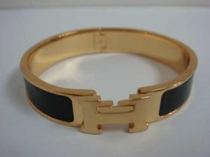 Hermes Thin Enamel Bracelet (Varied Colors)