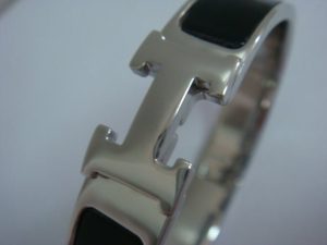Hermes Thin Enamel Bracelet (Varied Colors)