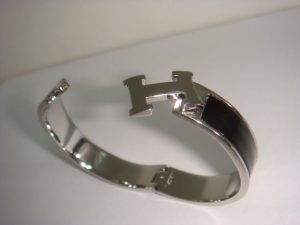 Hermes Thin Enamel Bracelet (Varied Colors)