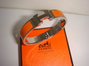 Hermes Thin Enamel Bracelet (Varied Colors)