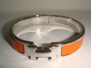 Hermes Thin Enamel Bracelet (Varied Colors)