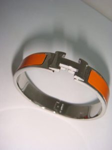Hermes Thin Enamel Bracelet (Varied Colors)