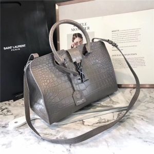 Yves Saint Laurent Small Cabas YSL Bag Crocodile Embossed (Varied Colors)
