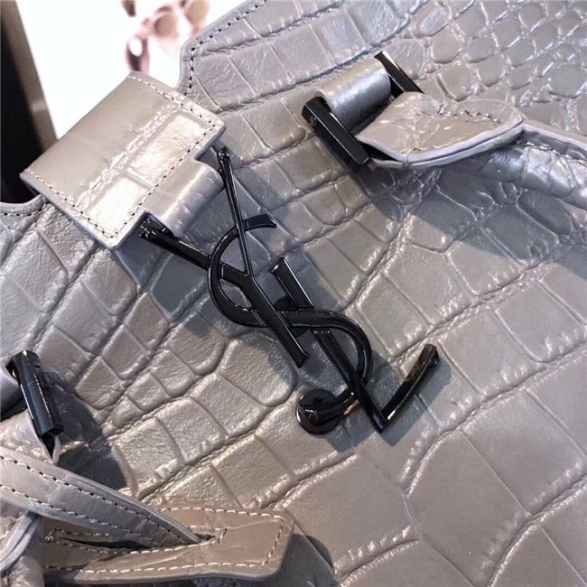 Yves Saint Laurent Small Cabas YSL Bag Crocodile Embossed (Varied Colors)