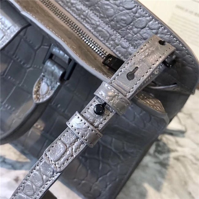 Yves Saint Laurent Small Cabas YSL Bag Crocodile Embossed (Varied Colors)