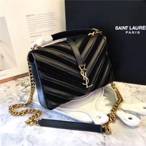 Yves Saint Laurent Medium Quilted Leather & Suede Shoulder Bag (Varied Colors)