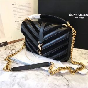 Yves Saint Laurent Medium Quilted Leather & Suede Shoulder Bag (Varied Colors)