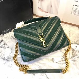 Yves Saint Laurent Medium Quilted Leather & Suede Shoulder Bag (Varied Colors)