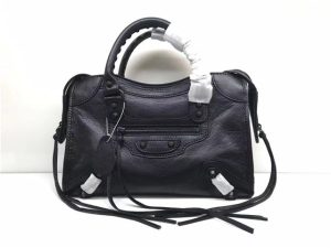 Balenciaga Classic Small Lambskin City Tote Bag (Varied Colors)