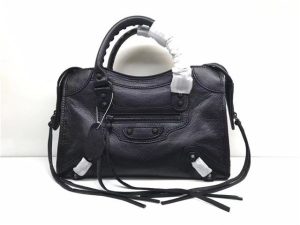 Balenciaga Classic Small Lambskin City Tote Bag (Varied Colors)