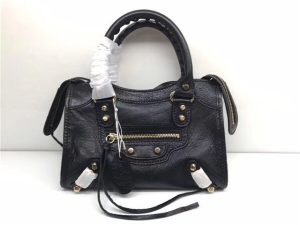 Balenciaga Classic Mini Lambskin City Tote Bag (Varied Colors)